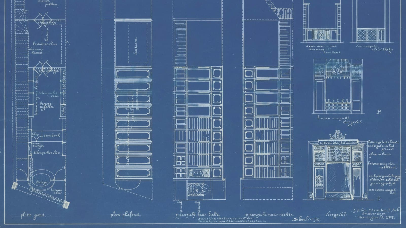 Blueprint of a building